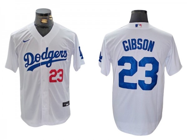 Los Angeles Dodgers #23 Kirk Gibson White Home Limited Jersey