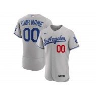 Custom Los Angeles Dodgers Flex Base Jersey - Royal/Gray/White