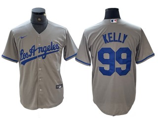 Los Angeles Dodgers #99 Joe Kelly Gray Cool Base Jersey