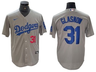 Los Angeles Dodgers #31 Tyler Glasnow Gray Alternate Limited Jersey