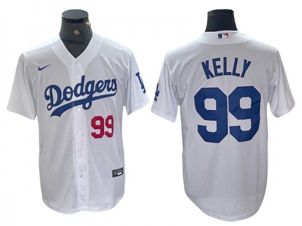 Los Angeles Dodgers #99 Joe Kelly White Limited Jersey