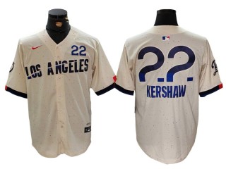 Los Angeles Dodgers #22 Clayton Kershaw 2024 City Connect Limited Jersey