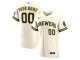 Custom Milwaukee Brewers Flex Base Jersey - Cream/White/Gray/Navy 