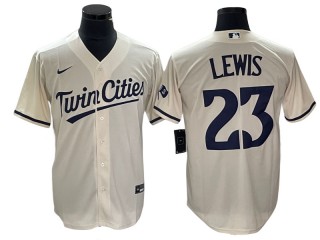 Minnesota Twins #23 Royce Lewis Cream Alternate Jersey