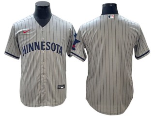 Minnesota Twins Blank Gray Road Jersey