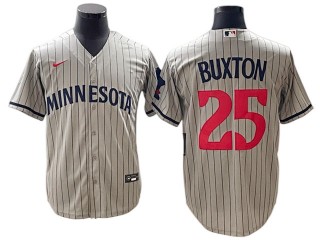 Minnesota Twins #25 Byron Buxton Gray Road Jersey