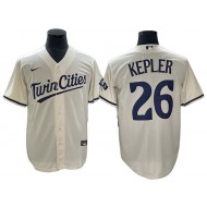 Minnesota Twins #26 Max Kepler Cream Alternate Jersey