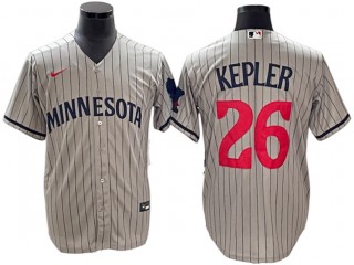 Minnesota Twins #26 Max Kepler Gray Road Jersey