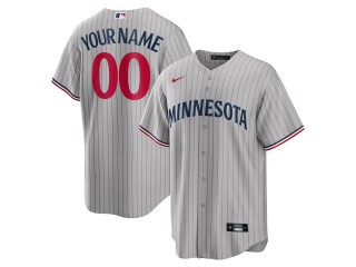 Custom Minnesota Twins Cool Base Jersey - White/Cream/Gray/Light Blue/Navy