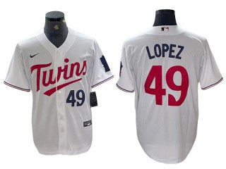 Minnesota Twins #49 Pablo López White Home Limited Jersey