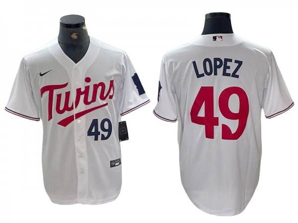 Minnesota Twins #49 Pablo López White Home Limited Jersey