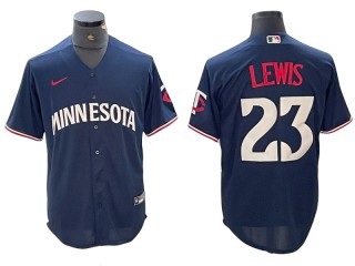 Minnesota Twins #23 Royce Lewis Navy Alternate Jersey