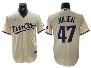 Minnesota Twins #47 Edouard Julien Cream Alternate Jersey