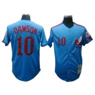 Montreal Expos #10 Andre Dawson Blue Throwback Jersey