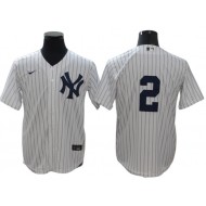 New York Yankees #2 Derek Jeter Home Limit Jersey - White