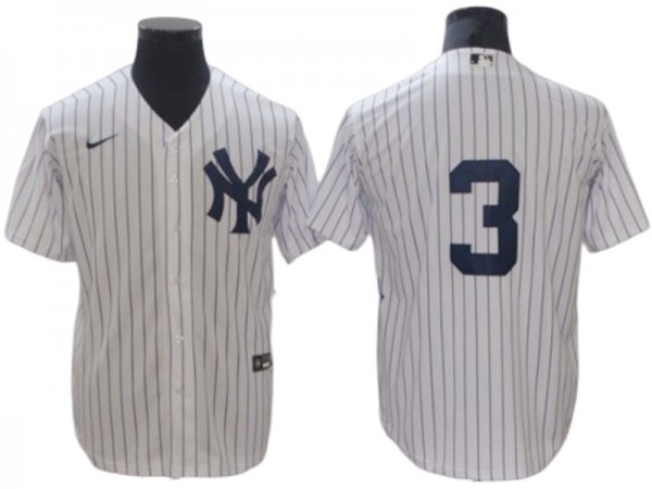 New York Yankees #3 Babe Ruth Home Limit Jersey - White