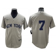 New York Yankees #7 Mickey Mantle Gray Away Limit Jersey