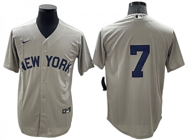 New York Yankees #7 Mickey Mantle Gray Away Limit Jersey