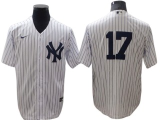 New York Yankees #17 Aaron Boone Home Limit Jersey - White