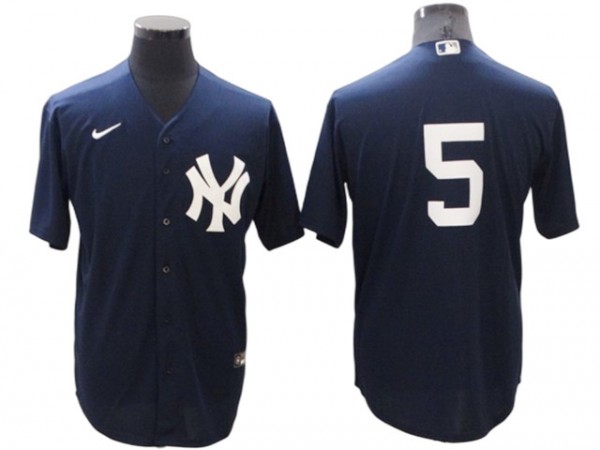 New York Yankees #5 Joe DiMaggio Alternate Jersey - Navy