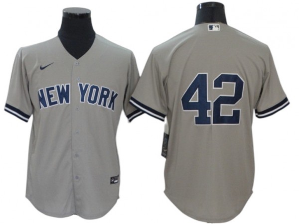 New York Yankees #42 Mariano Rivera Gray Road Limit Jersey