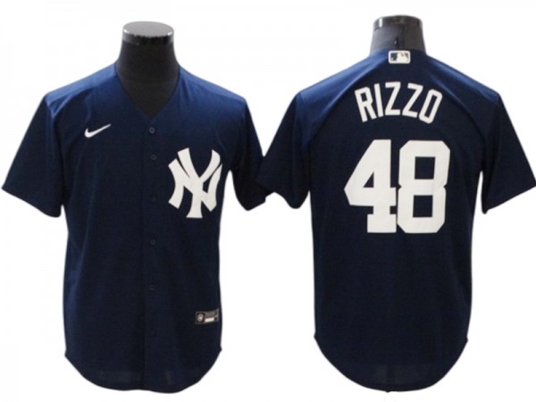 New York Yankees #48 Anthony Rizzo Navy Cool Base Jersey