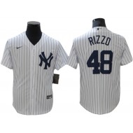 New York Yankees #48 Anthony Rizzo Home Player Name Jersey - White