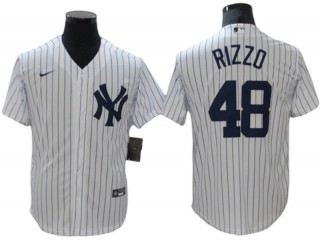 New York Yankees #48 Anthony Rizzo Home Player Name Jersey - White