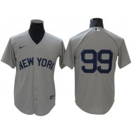 New York Yankees #99 Aaron Judge Away Limited Jersey - Gray