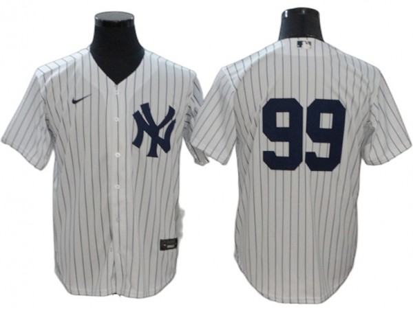 New York Yankees #99 Aaron Judge Home Limit Jersey - White