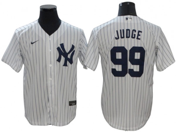 New York Yankees #99 Aaron Judge Home Player Name Jersey - White