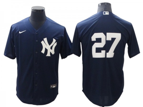 New York Yankees #27 Giancarlo Stanton Alternate Jersey - Navy