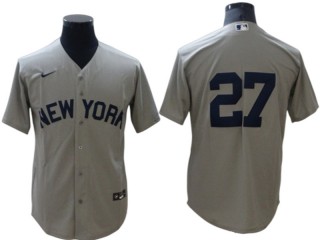 New York Yankees #27 Giancarlo Stanton Away Limit Jersey - Gray