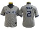 Youth New York Yankees #2 Derek Jeter Player Name Jersey - White/Navy/Gray