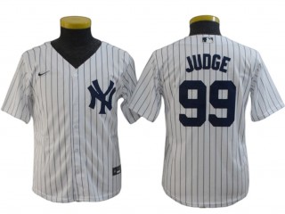 Youth New York Yankees #99 Aaron Judge Player Name Jersey - White/Gray/Navy