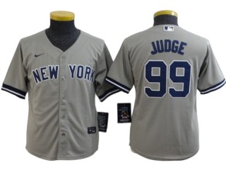 Youth New York Yankees #99 Aaron Judge Player Name Jersey - White/Gray/Navy