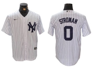 New York Yankees #0 Marcus Stroman Home Player Name Jersey - White