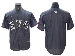 New York Mets Blank Graphite 2024 City Connect Limited Jersey