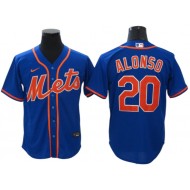 New York Mets #20 Pete Alonso Royal Alternate Cool Base Jersey