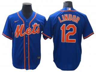 New York Mets #12 Francisco Lindor Royal Alternate Jersey