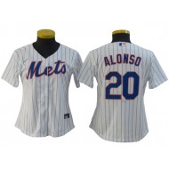 Women's & Youth New York Mets #20 Pete Alonso Cool Base Jersey - Royal/White