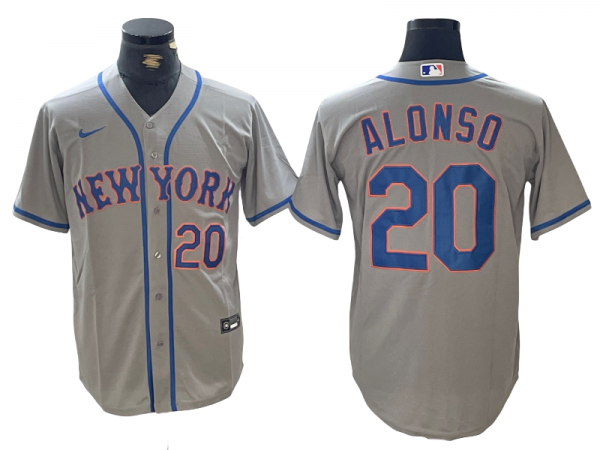 New York Mets #20 Pete Alonso Gray Road Limited Jersey	