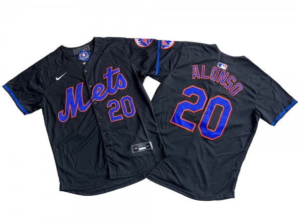 New York Mets #20 Pete Alonso Black Limited Jersey