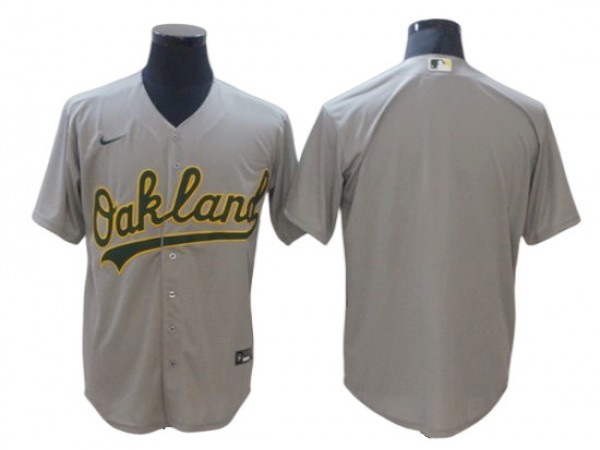 Oakland Athletics Blank Gray Road Cool Base Jersey