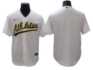 Oakland Athletics Blank White Home Cool Base Jersey