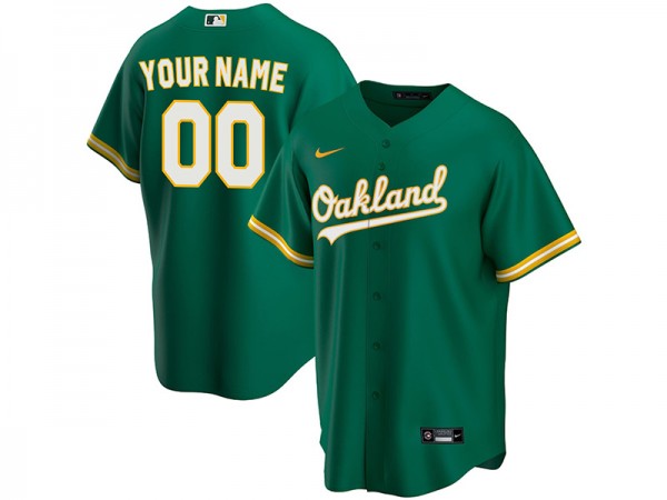 Custom Oakland Athletics Cool Base Jersey