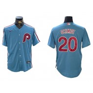 Philadelphia Phillies #20 Mike Schmidt Light Blue Limited Jersey