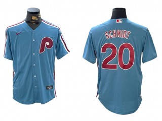 Philadelphia Phillies #20 Mike Schmidt Light Blue Limited Jersey