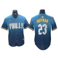 Philadelphia Phillies #23 Jeff Hoffman Blue 2024 City Connect Limited Jersey