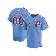 Custom Philadelphia Phillies Light Blue Alternate Limited Jersey